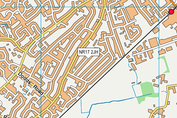 NR17 2JH map - OS VectorMap District (Ordnance Survey)