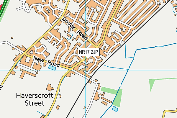 NR17 2JP map - OS VectorMap District (Ordnance Survey)