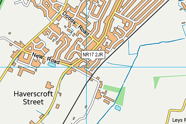 NR17 2JR map - OS VectorMap District (Ordnance Survey)