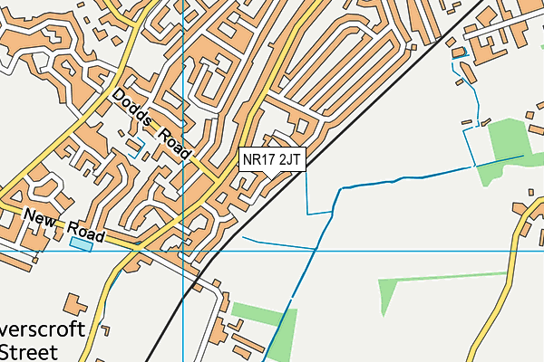 NR17 2JT map - OS VectorMap District (Ordnance Survey)