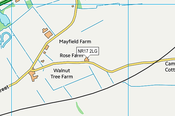NR17 2LG map - OS VectorMap District (Ordnance Survey)