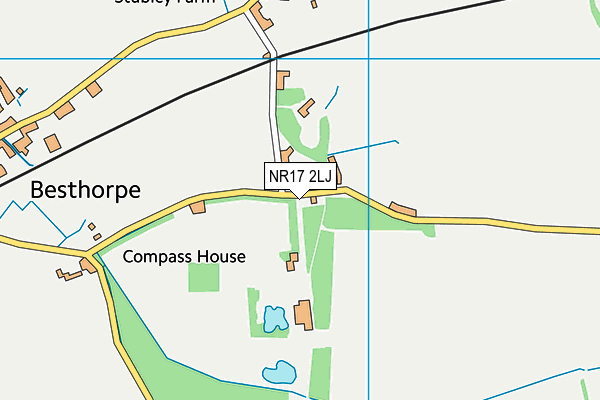 NR17 2LJ map - OS VectorMap District (Ordnance Survey)