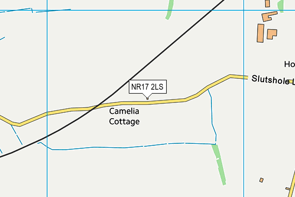 NR17 2LS map - OS VectorMap District (Ordnance Survey)