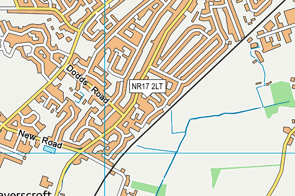 NR17 2LT map - OS VectorMap District (Ordnance Survey)