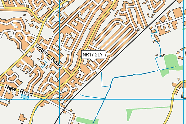 NR17 2LY map - OS VectorMap District (Ordnance Survey)