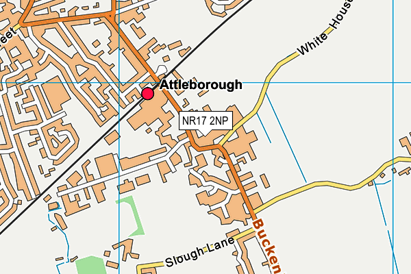 Map of ORCHARD GARAGE (ATTLEBOROUGH) LTD at district scale