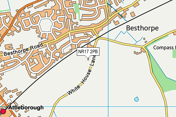 NR17 2PB map - OS VectorMap District (Ordnance Survey)