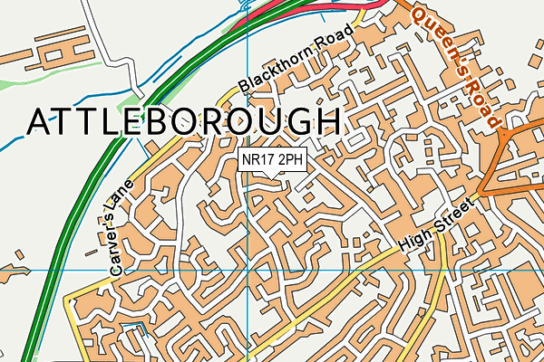 NR17 2PH map - OS VectorMap District (Ordnance Survey)