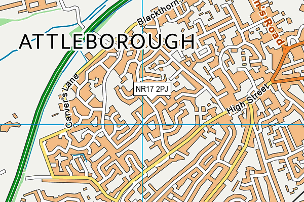 NR17 2PJ map - OS VectorMap District (Ordnance Survey)