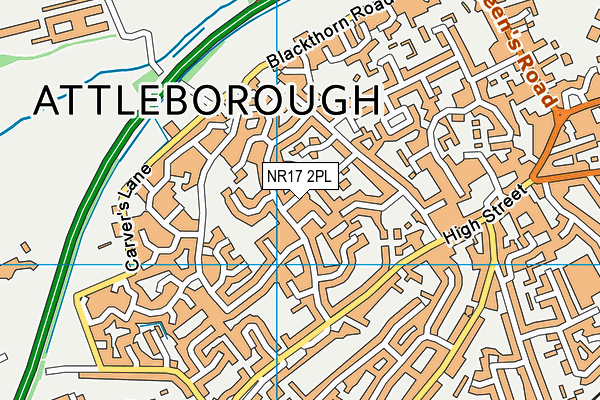 NR17 2PL map - OS VectorMap District (Ordnance Survey)