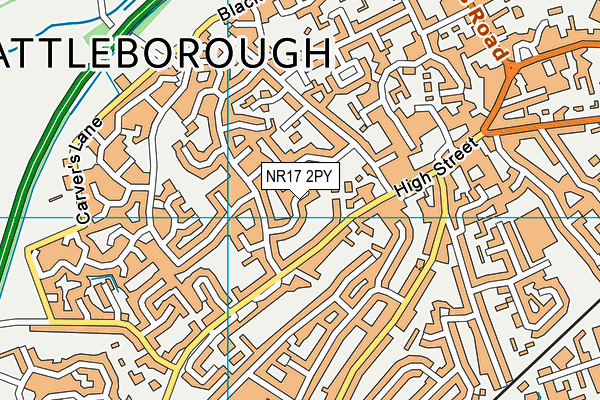 NR17 2PY map - OS VectorMap District (Ordnance Survey)