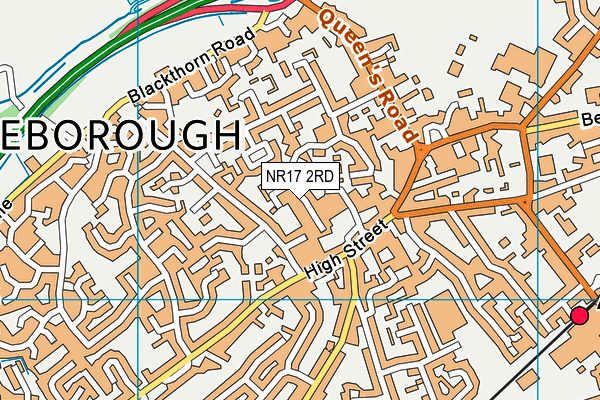 NR17 2RD map - OS VectorMap District (Ordnance Survey)