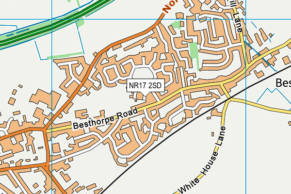 NR17 2SD map - OS VectorMap District (Ordnance Survey)