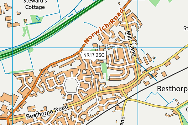 NR17 2SQ map - OS VectorMap District (Ordnance Survey)