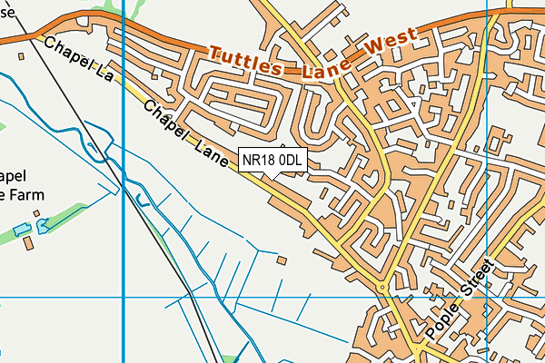 NR18 0DL map - OS VectorMap District (Ordnance Survey)
