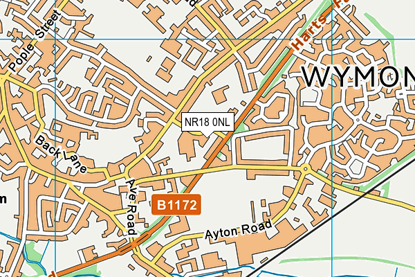 Map of WYMONDHAM WINDOWS LIMITED at district scale