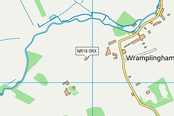 NR18 0RX map - OS VectorMap District (Ordnance Survey)