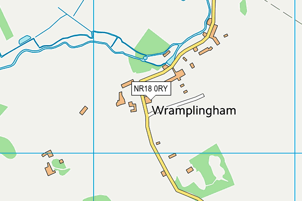NR18 0RY map - OS VectorMap District (Ordnance Survey)