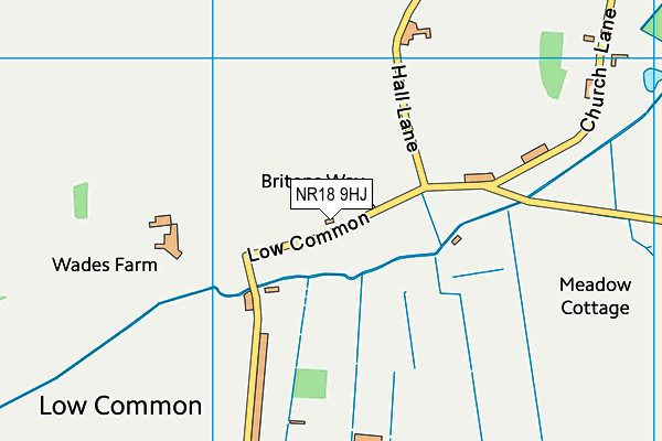 NR18 9HJ map - OS VectorMap District (Ordnance Survey)