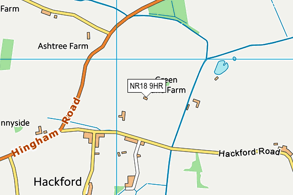 NR18 9HR map - OS VectorMap District (Ordnance Survey)