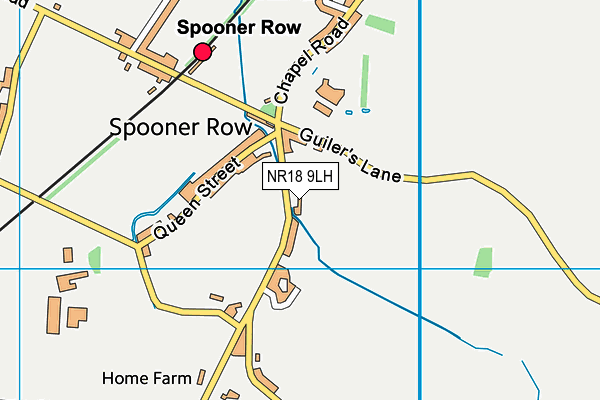 NR18 9LH map - OS VectorMap District (Ordnance Survey)