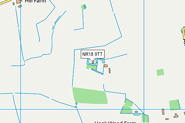NR18 9TT map - OS VectorMap District (Ordnance Survey)