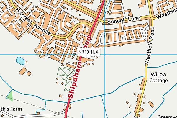 Map of WATTS PROPERTIES (NORFOLK) LIMITED at district scale