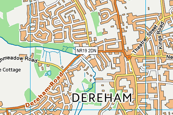 NR19 2DN map - OS VectorMap District (Ordnance Survey)
