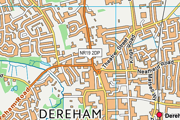 NR19 2DP map - OS VectorMap District (Ordnance Survey)