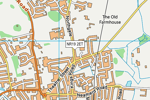 NR19 2ET map - OS VectorMap District (Ordnance Survey)