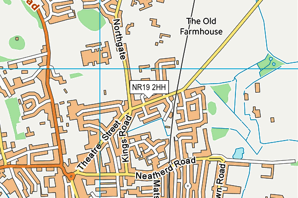 NR19 2HH map - OS VectorMap District (Ordnance Survey)