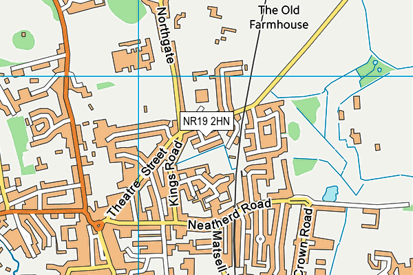 NR19 2HN map - OS VectorMap District (Ordnance Survey)