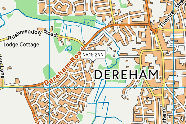 NR19 2NN map - OS VectorMap District (Ordnance Survey)