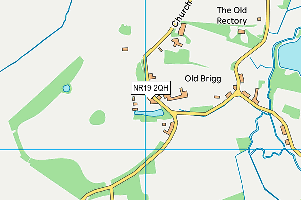 NR19 2QH map - OS VectorMap District (Ordnance Survey)