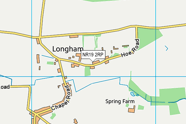 NR19 2RP map - OS VectorMap District (Ordnance Survey)