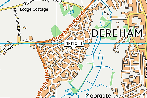 NR19 2TH map - OS VectorMap District (Ordnance Survey)