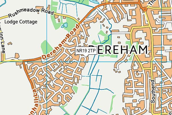 NR19 2TP map - OS VectorMap District (Ordnance Survey)
