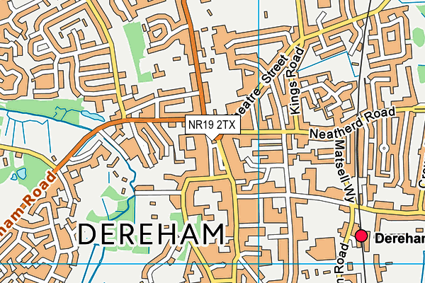 NR19 2TX map - OS VectorMap District (Ordnance Survey)