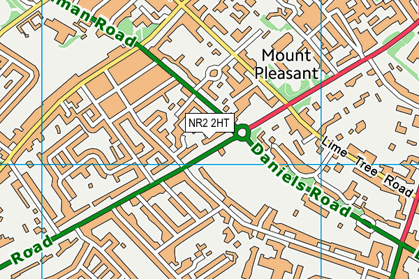 NR2 2HT map - OS VectorMap District (Ordnance Survey)