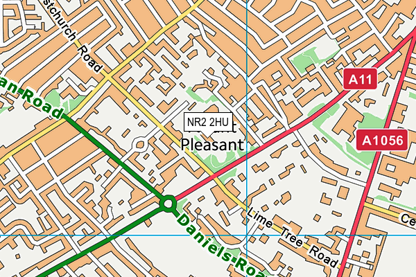Norwich High School for Girls map (NR2 2HU) - OS VectorMap District (Ordnance Survey)