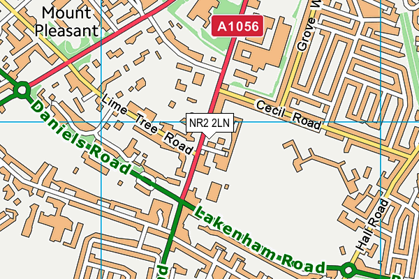 Harford Manor School, Norwich map (NR2 2LN) - OS VectorMap District (Ordnance Survey)