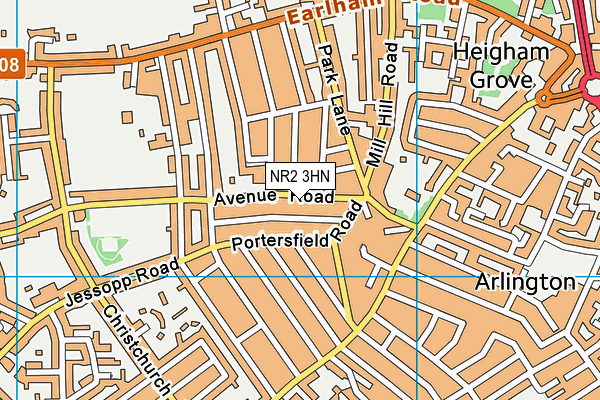 NR2 3HN map - OS VectorMap District (Ordnance Survey)