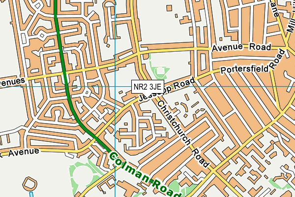 NR2 3JE map - OS VectorMap District (Ordnance Survey)