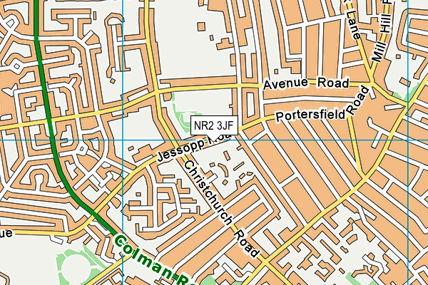 NR2 3JF map - OS VectorMap District (Ordnance Survey)