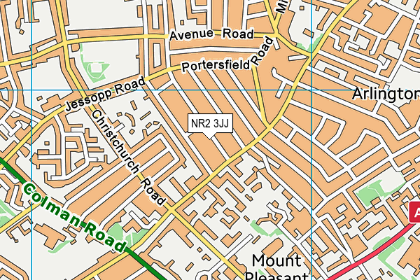NR2 3JJ map - OS VectorMap District (Ordnance Survey)