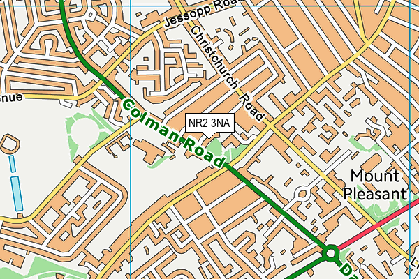 NR2 3NA map - OS VectorMap District (Ordnance Survey)