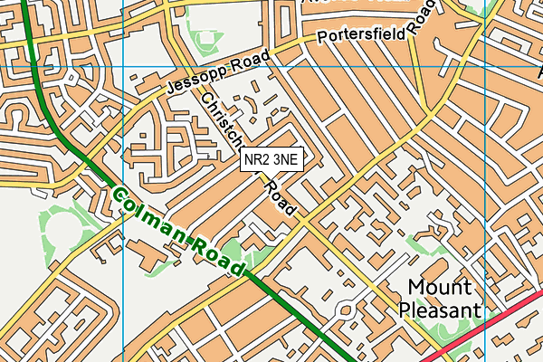 NR2 3NE map - OS VectorMap District (Ordnance Survey)