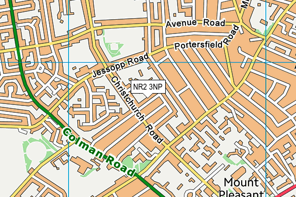 NR2 3NP map - OS VectorMap District (Ordnance Survey)