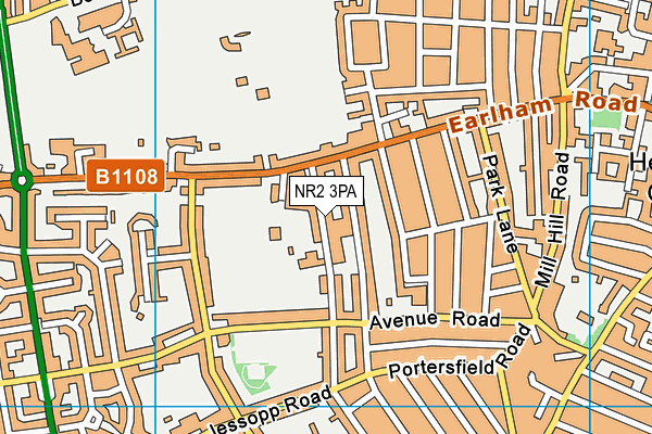 NR2 3PA map - OS VectorMap District (Ordnance Survey)