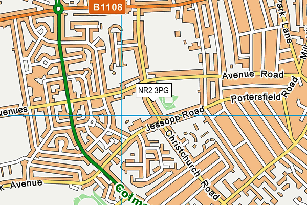 NR2 3PG map - OS VectorMap District (Ordnance Survey)